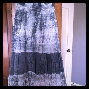 Boho light gauzy skirt